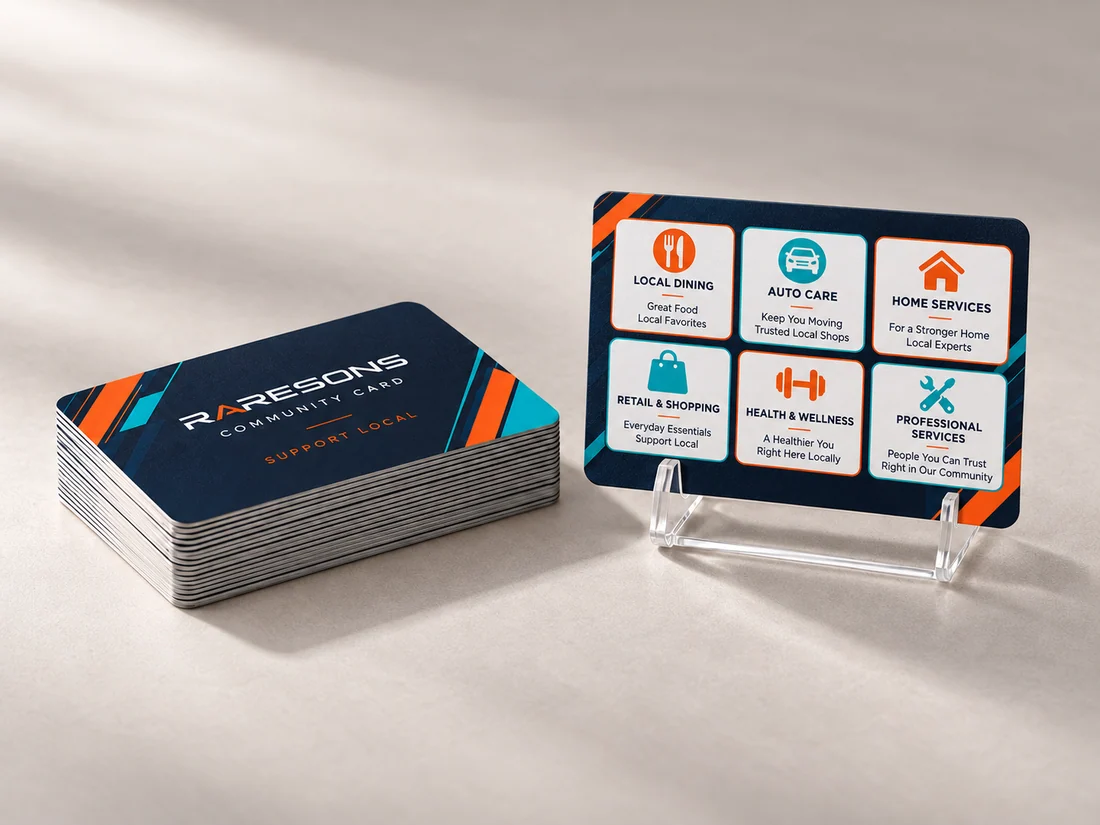 Original photographic concept: community discount cards
