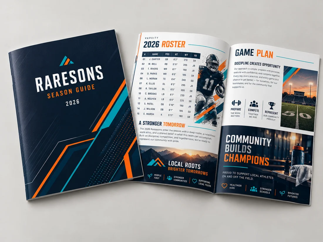 Original photographic concept: programs & media guides